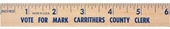 6" Natural Finish Flat Wood Ruler