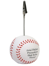 Baseball Stress Reliever Memo Holder