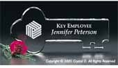 Crystal Key 6" W