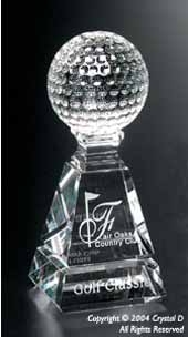 Golf Pyramid Award 6"