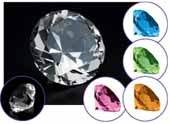 Crystal Diamond Paperweight(Clear)