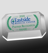 Beveled Acrylic Paperweight - 4” x 2-1/2” x 3/4”