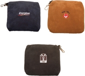 Embroidered Suede Valuables Pouch
