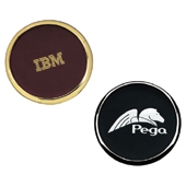Brass and Leather Coaster