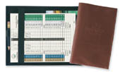 Golf Pro Score Card Holder -  Top Grain Cowhide