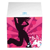Custom Printed Notes Cube - White Blank Sheet