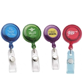 Economy Round Retractable Badge Holder