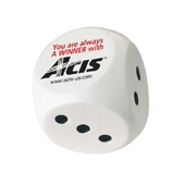 White And Black Dice Stress Shape