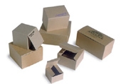 Natural Kraft Groove Folding Gift Box 3x3x2