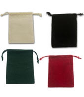 Drawstring Velveteen Jewelry Pouch (3"X4")
