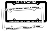 Thin Panel License Plate Frames