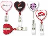 Heart Retractable Badge Reel