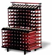 Monterey 180 Bottle One Meter Tiered Display Rack Kit