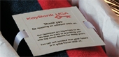 Custom Gift Card and Ribbon