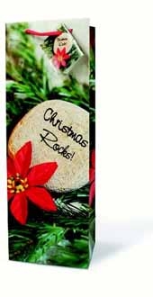 The Holiday Wine Bottle Gift Bag Collection (Christmas Rocks)