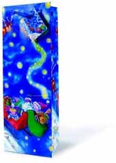The Holiday Wine Bottle Gift Bag Collection (Santa's Sleigh)