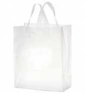 Clear Frosted Soft Loop Shopper Bag
