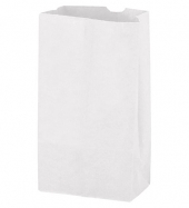 White Kraft 6# SOS Grocery Bag