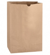 Natural Kraft 1/6 bbl. Large SOS Grocery Bag