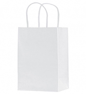 White Kraft Twisted Paper Handle Shopper