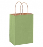 Matte Color Twisted Paper Handle Shopper