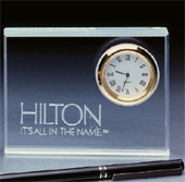 Crystal Clear Crystal Desk Clocks