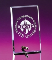 Glass Plaque with Brass Pin (5"x7")