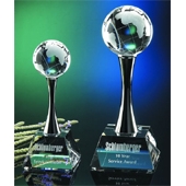 10" Optimaxx Globe on Curved Column