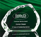 Optical Crystal Iceberg Horizontal Award