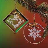 Clear Crystal Diamond Ornament
