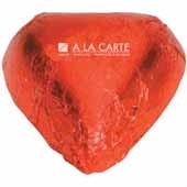 Imprinted Chocolate Foiled Hearts