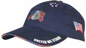 Brushed Cotton with Woven Flag Sandwich