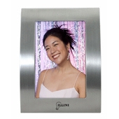 5 x 7 Brushed Silver Curved Frame