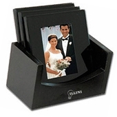 4 Piece Square Glass Coaster Set