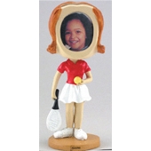 Girl's Tennis Single Bobble Heads
