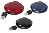 4 Port Mini Round Hub