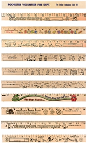 Get Out/Stay Out "U" Color Rulers - Natural wood finish