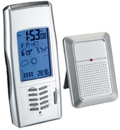Atomic Weather Station Clock With in/Out Thermometer