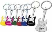 Metal Guitar Shape Keychain