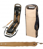 5 Piece Bamboo BBQ Set