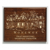 Aberdeen Walnut Laser Plaque 8" x 10"
