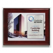 Aberdeen Rosewood Plaque 7" x 9" with Sublimated Plate