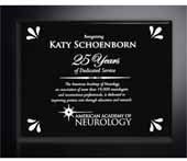Aberdeen Black Laser Plaque 8" x 10"