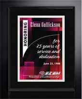 Aberdeen Black Plaque 9" x 12" with Sublimated Plate