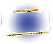 Thin Panel License Plate Frame, Full Color Digital