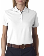 Ladies' Classic Silk-Washed Pique Polo