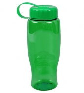 Poly-Pure -27oz. Transparent Bottle -Tethered Lid