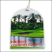 Oval Top Golf Tag - 4c Digital Imprint