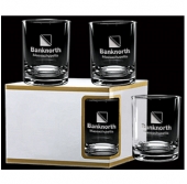 14 oz. Premium Set of 4 DOF Glasses - Deep Etch