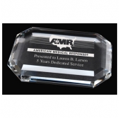 Faceted Rectangle Paperweight